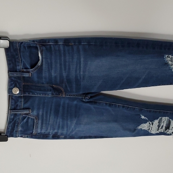 AMERICAN Eagle dark wash 360 next level stretch high rise jeggings - Picture 2 of 8